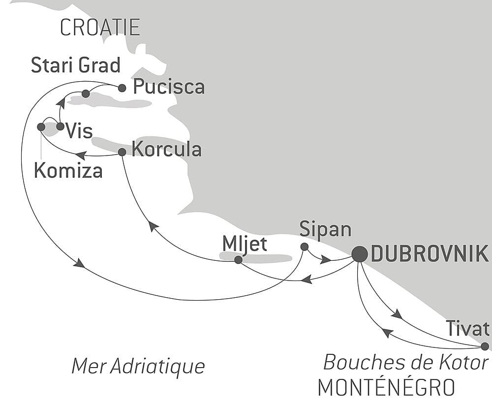 La Croatie, sous les voiles du Ponant null