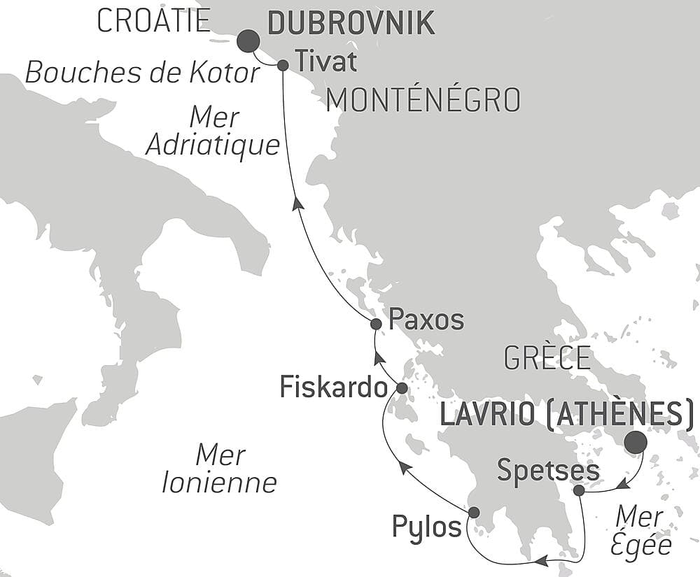 Le Ponant d’île en île, d’Athènes à Dubrovnik null