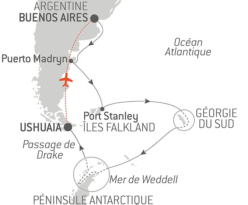 Voyage en terres australes et péninsule Valdés null