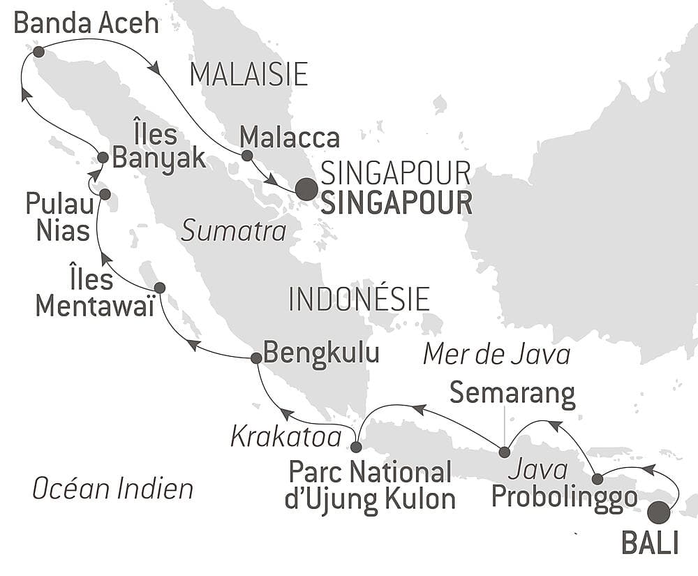 Îles, villes et volcans d’Indonésie null