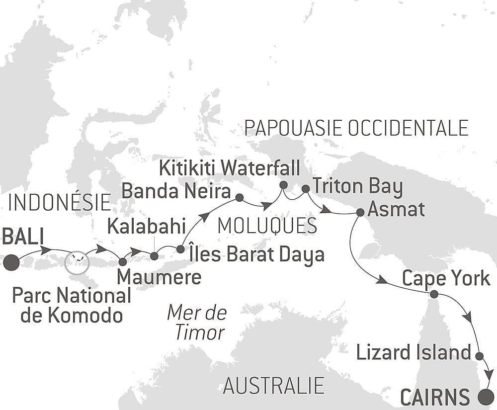 Odyssée tropicale entre Indonésie et nord-est Australien null