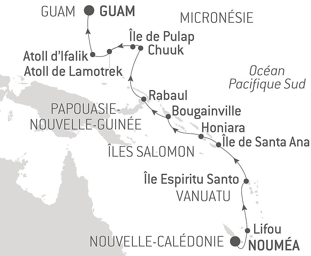 De la Nouvelle-Calédonie à la Micronésie null