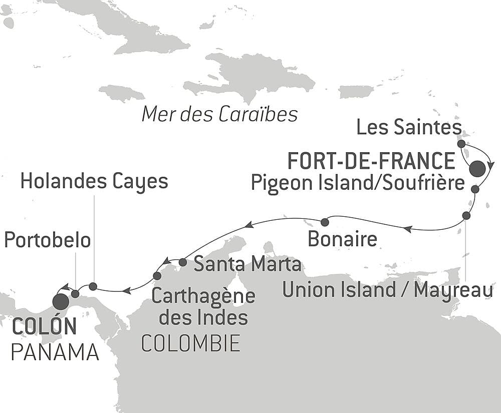 Panama, Colombie et les îles Caraïbes null