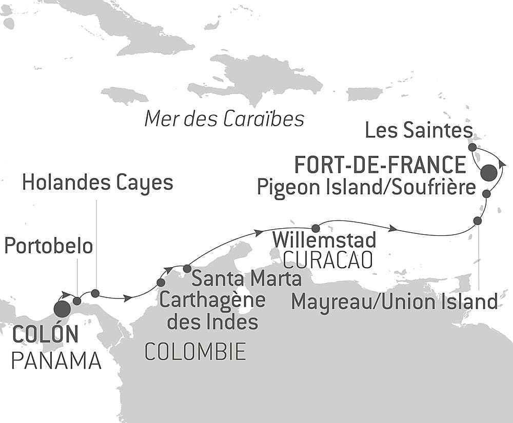 Panama, Colombie et les îles Caraïbes null