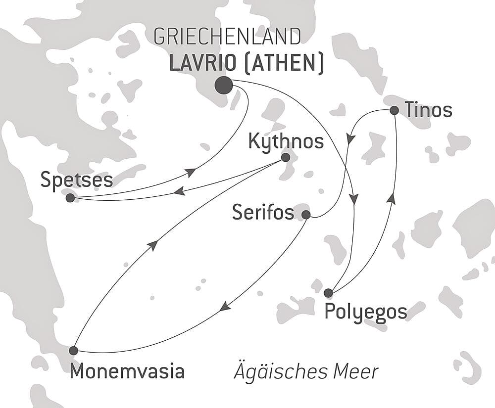 Les Cyclades, dans le sillage du Ponant null