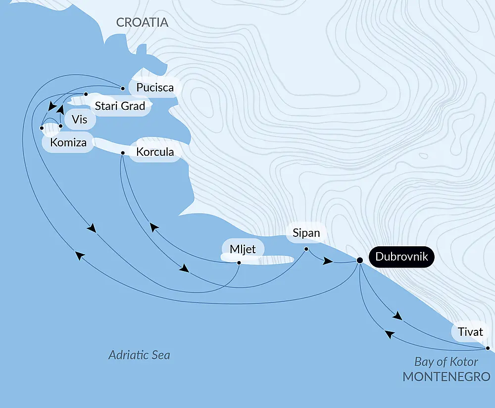 La Croatie, sous les voiles du Ponant null