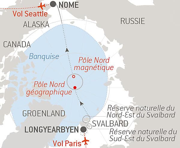 Transarctique, la quête des deux pôles Nord