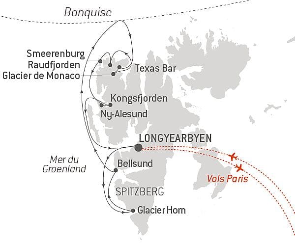 Fjords et glaciers du Spitzberg