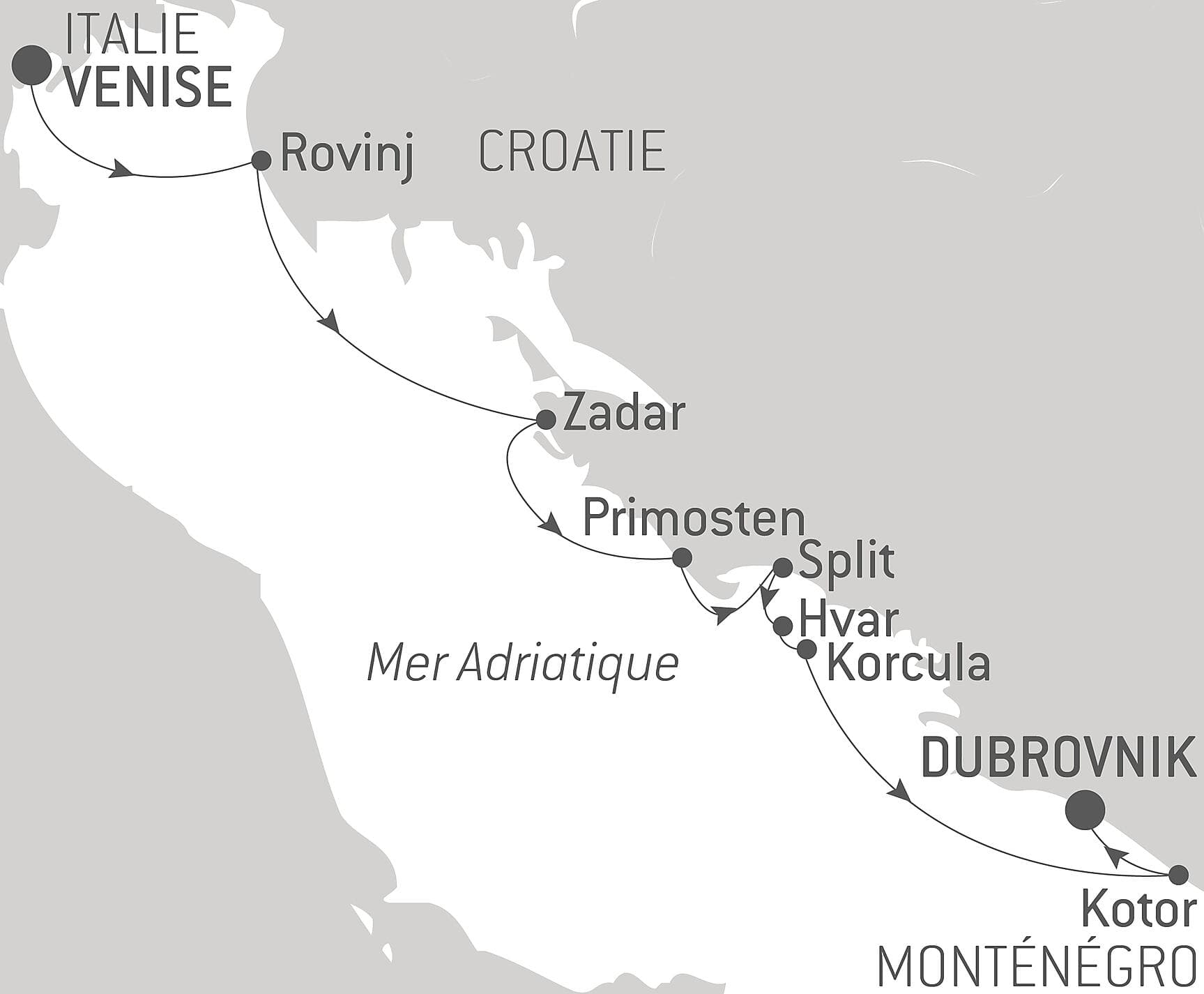 Merveilles naturelles et joyaux culturels de Dalmatie