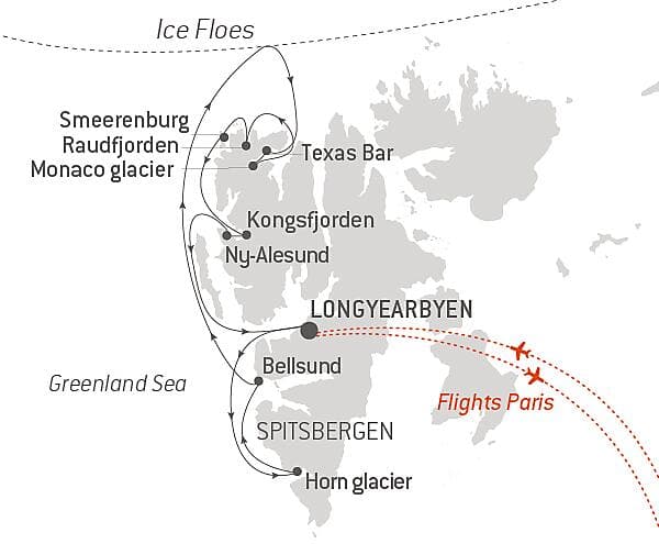 Fjords et glaciers du Spitzberg