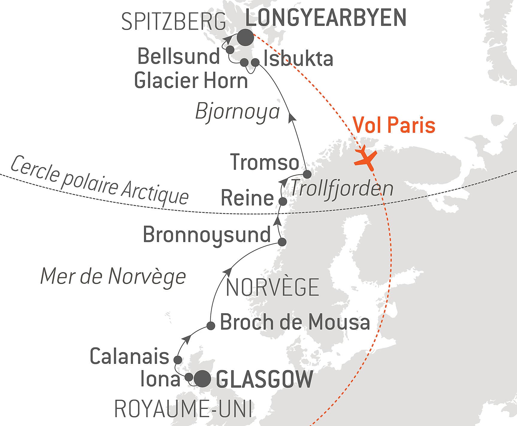 De l’Écosse au Spitzberg