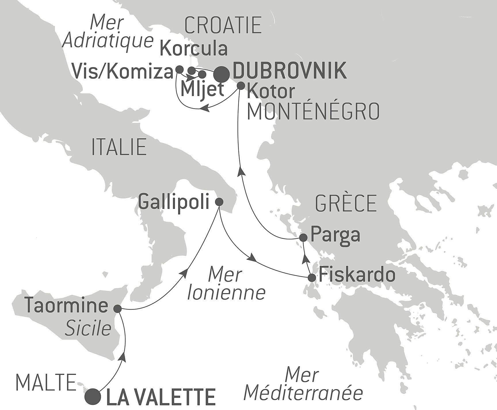 De la mer Ionienne à l'Adriatique