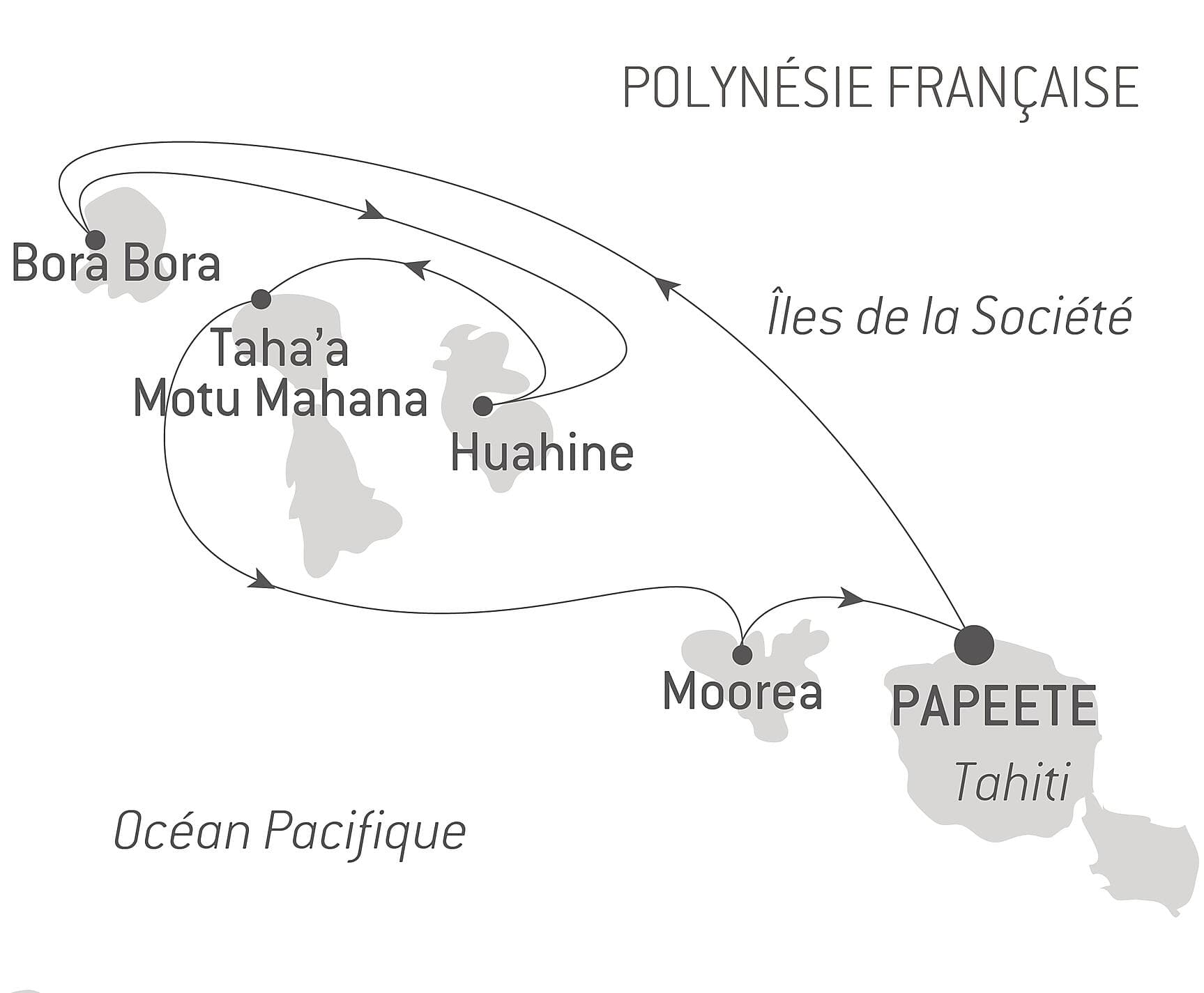 Tahiti et les îles de la Société