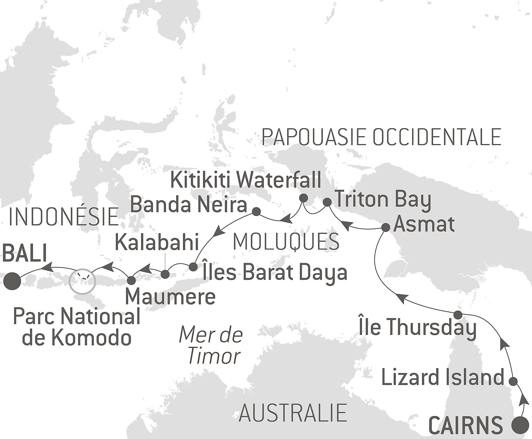 Odyssée tropicale entre Indonésie et nord-est Australien