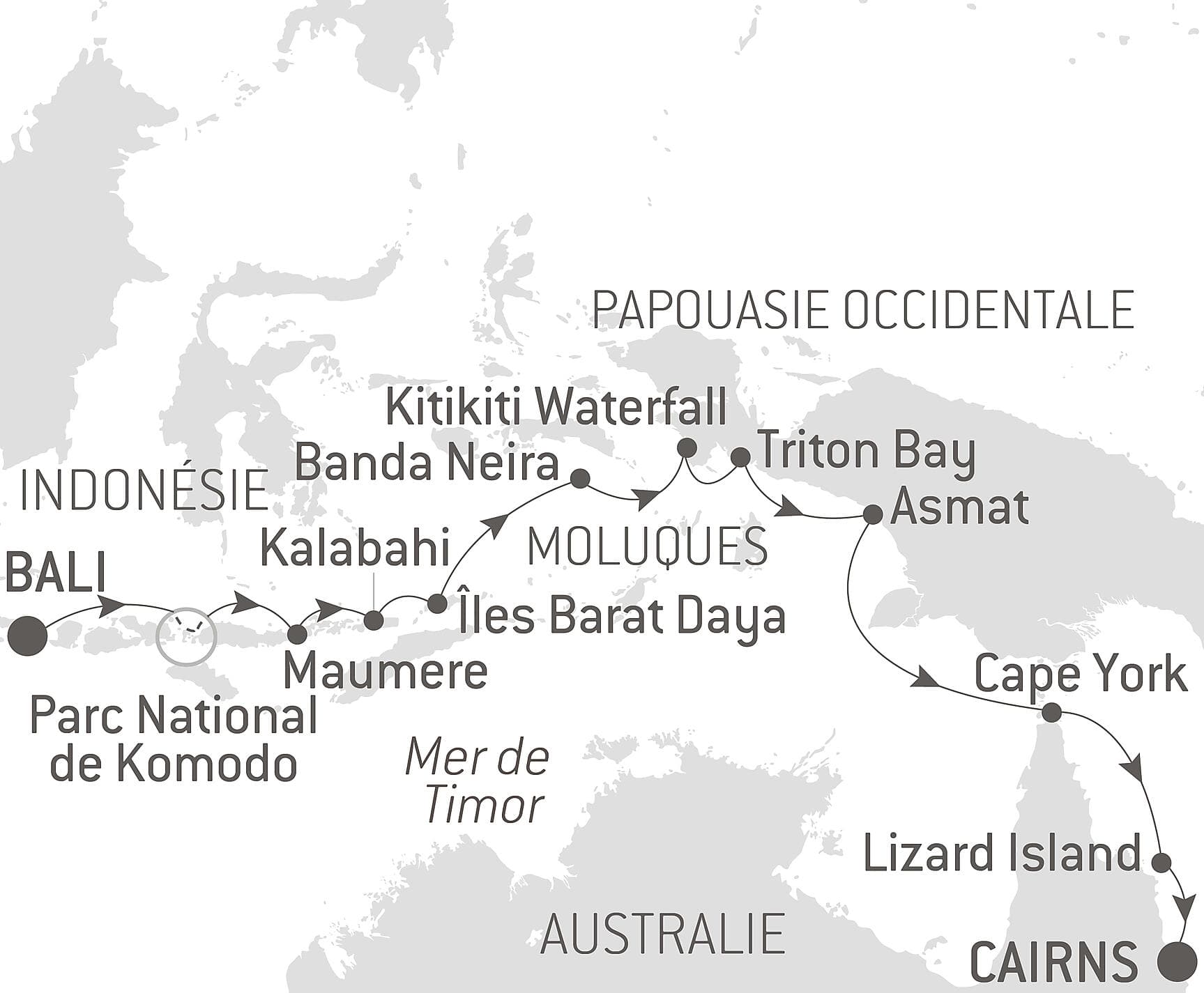 Odyssée tropicale entre Indonésie et nord-est Australien