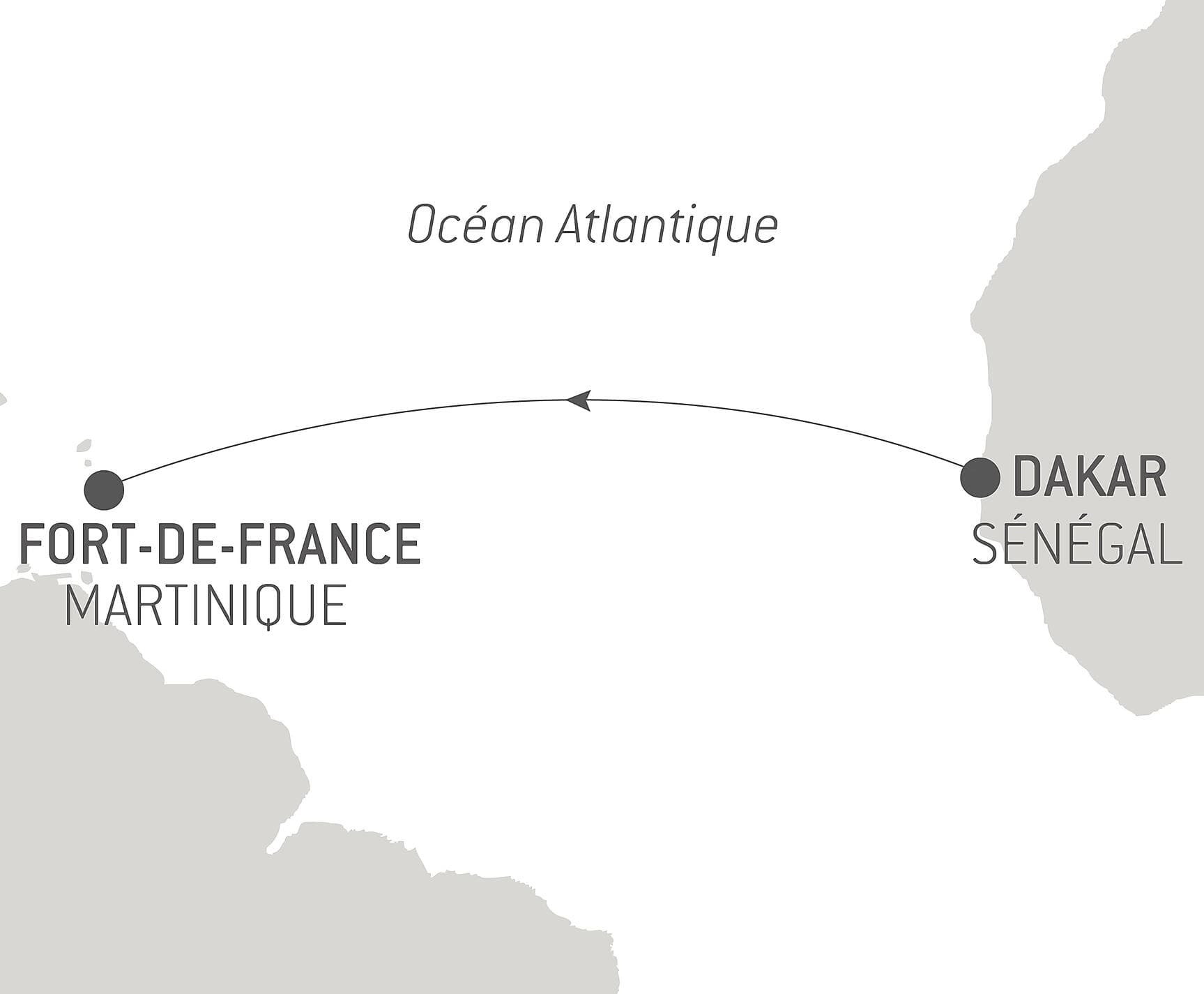 Voyage en Mer : Dakar - Fort-de-France
