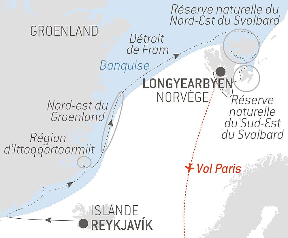 Au cœur des glaces de l'Arctique, du Groenland au Svalbard