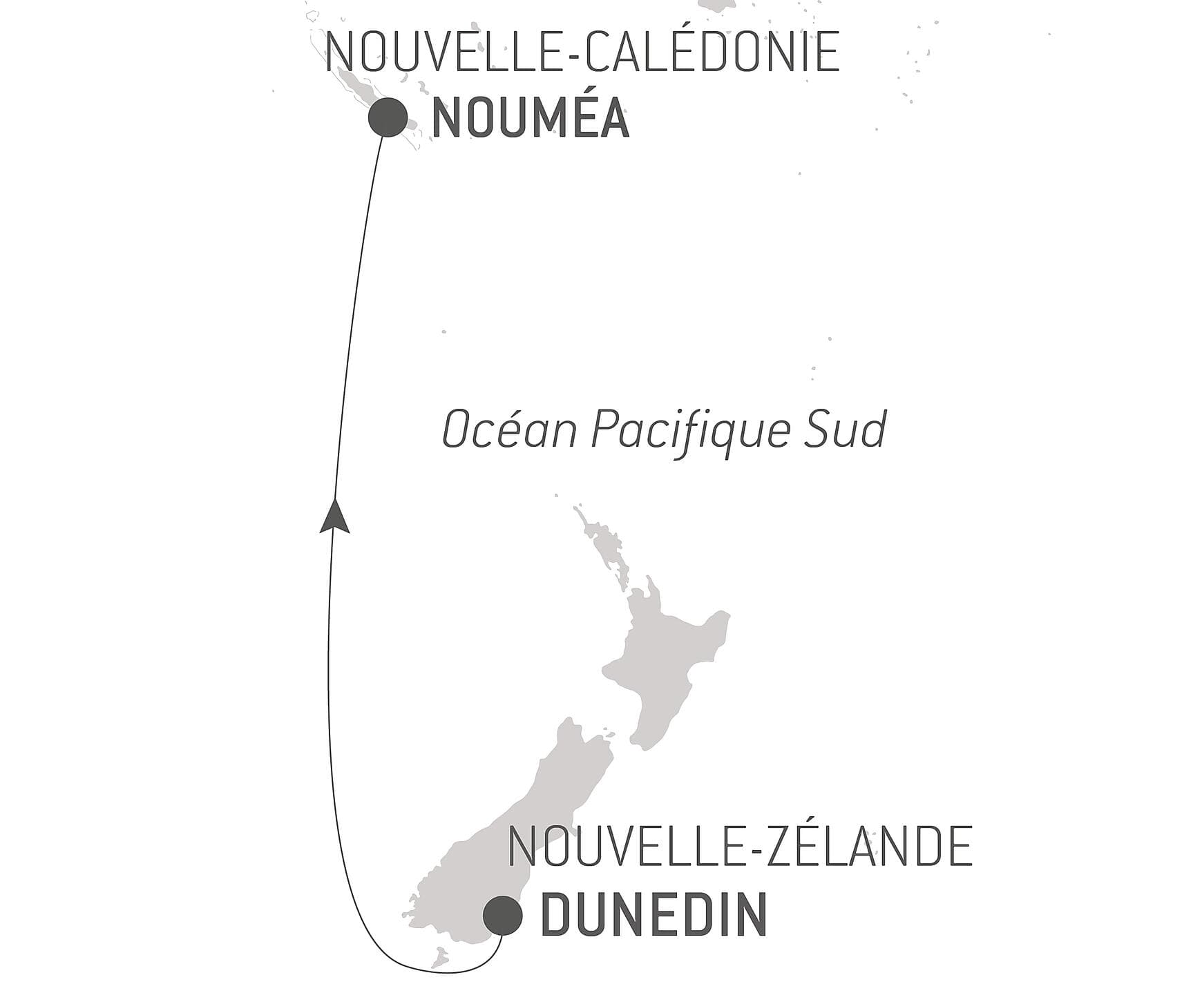 Voyage en Mer : Dunedin - Noumea