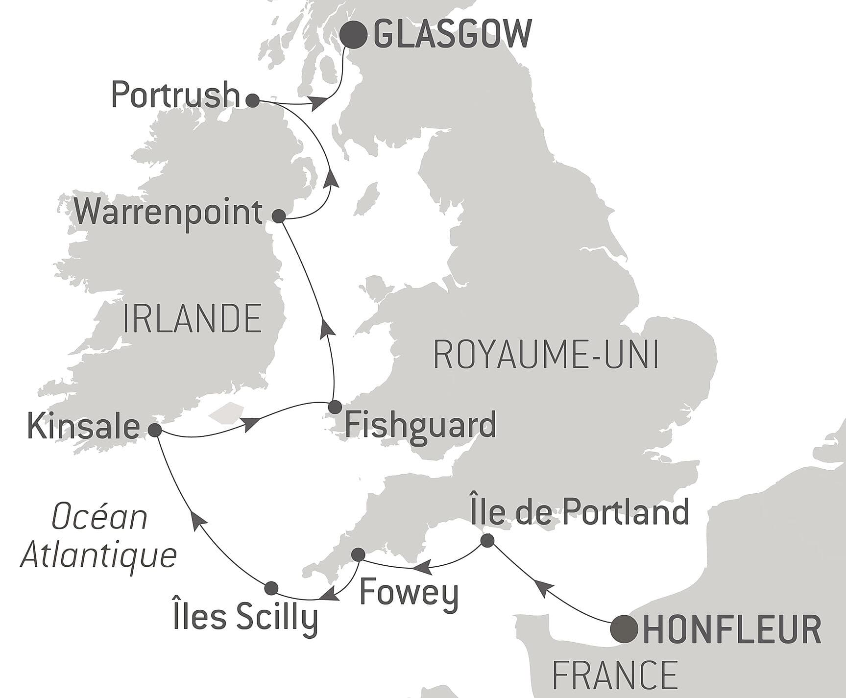 De La Manche à la mer d’Irlande