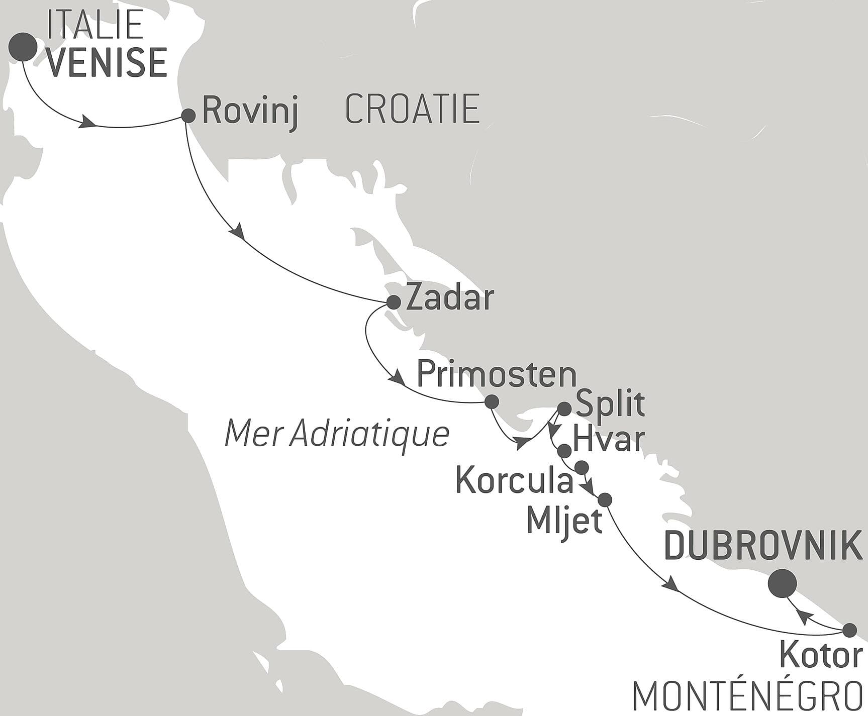Merveilles naturelles et joyaux culturels de Dalmatie