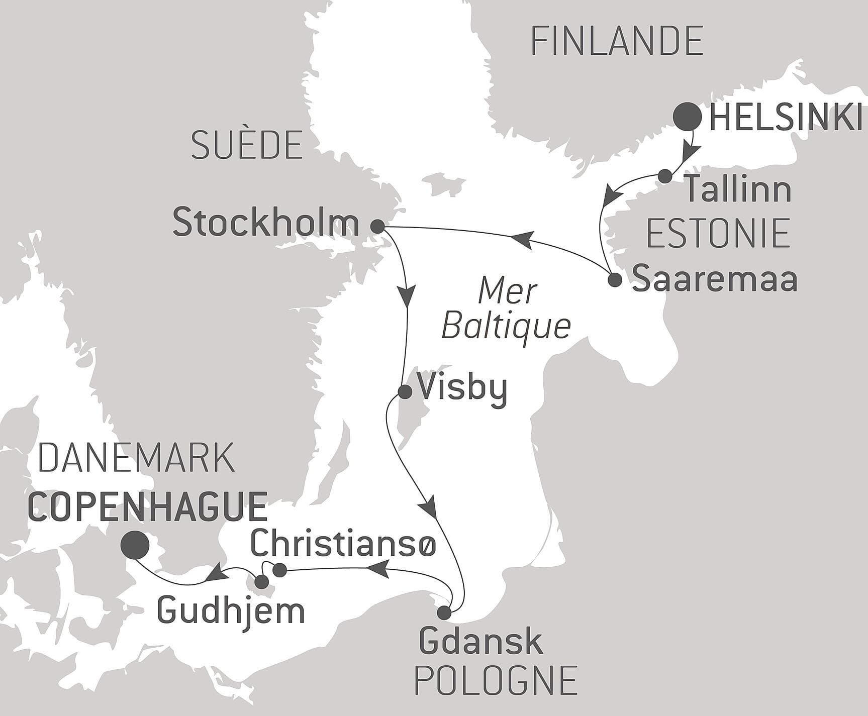 Capitales et villes emblématiques de la Baltique