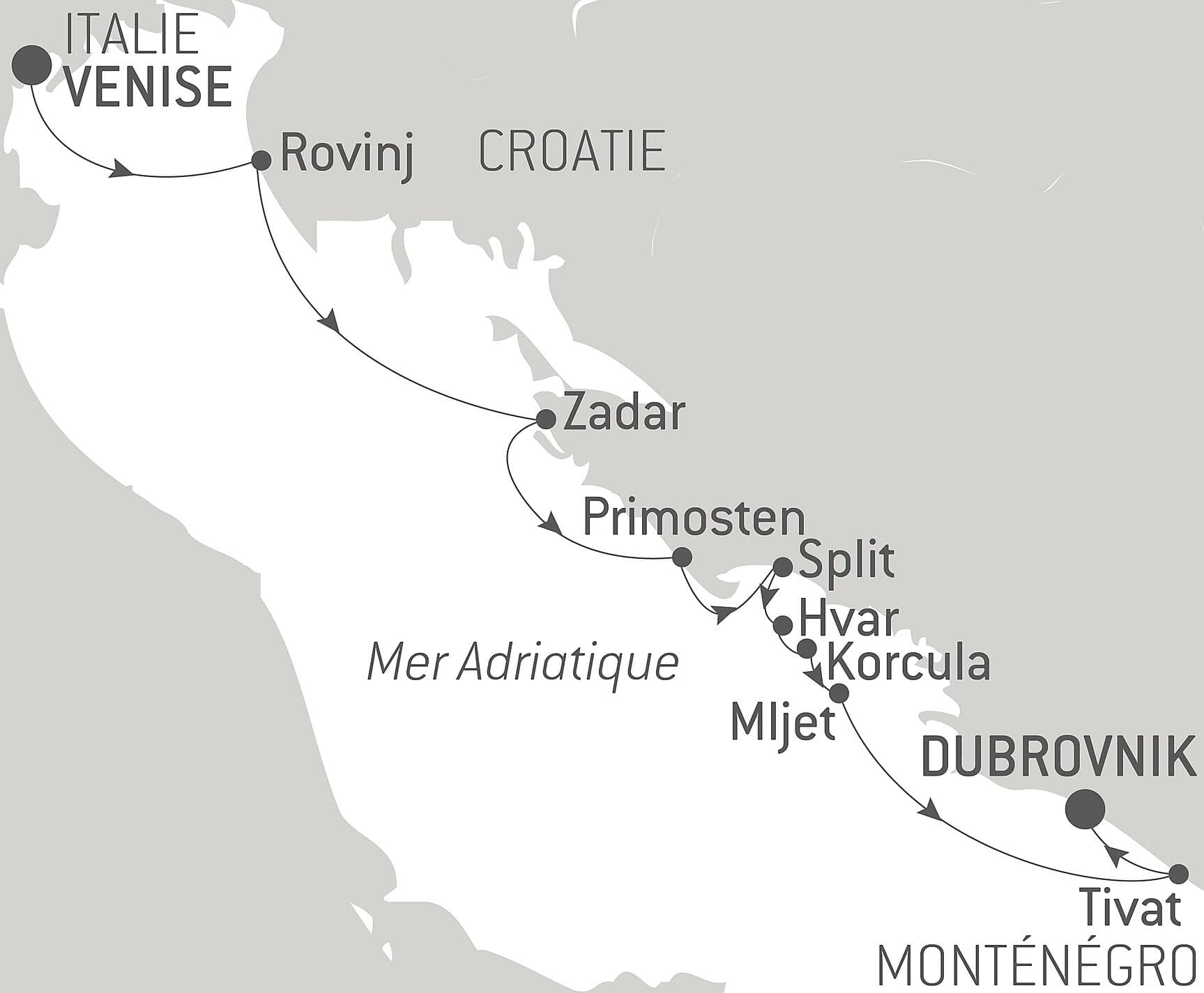Merveilles naturelles et joyaux culturels de Dalmatie