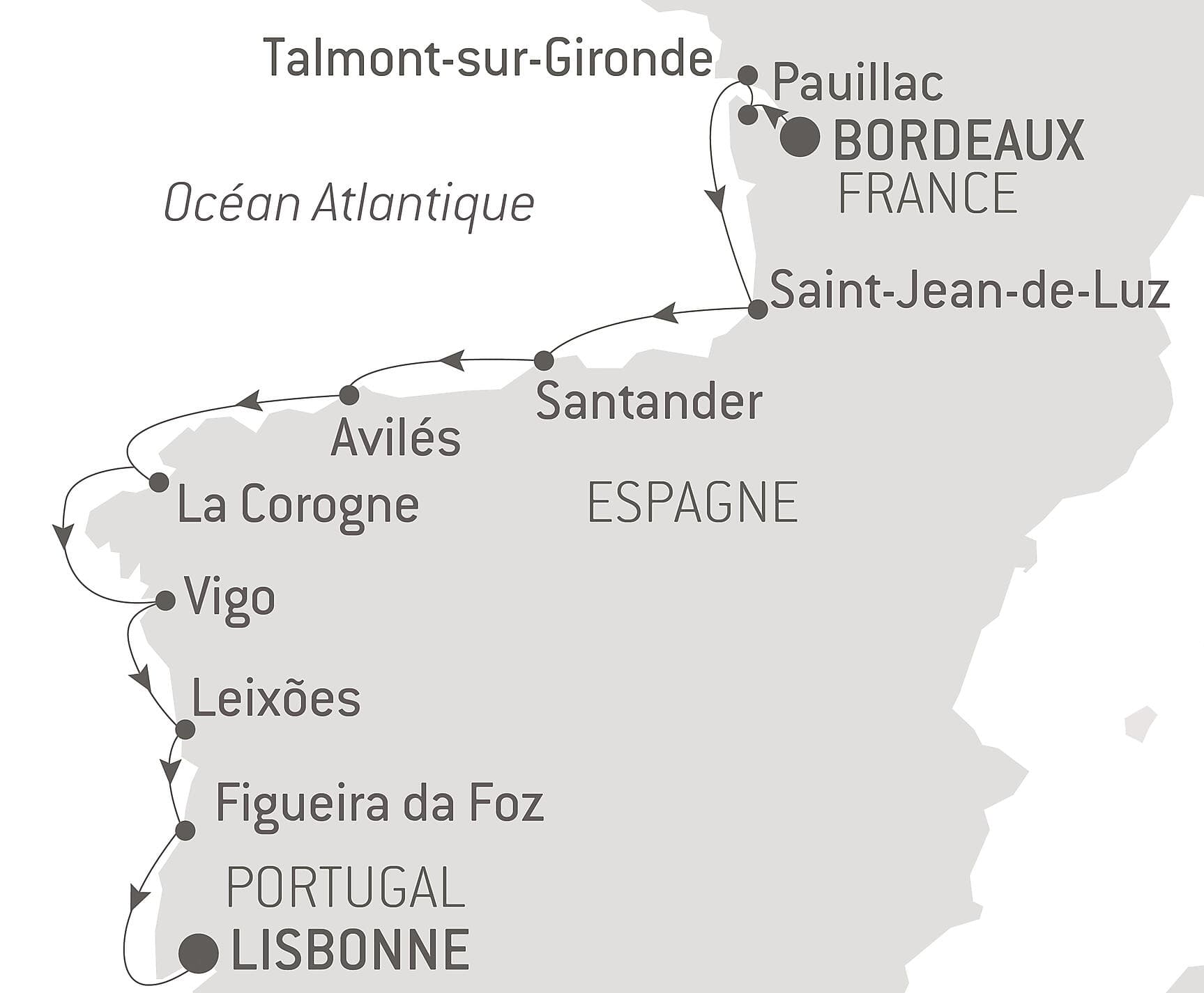 Golfe de Gascogne et péninsule ibérique