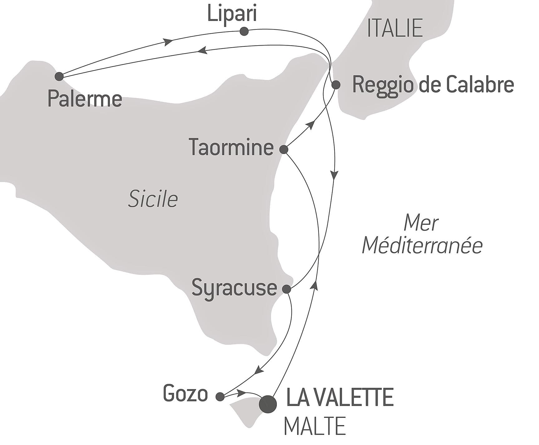 Rivages authentiques de Sicile
