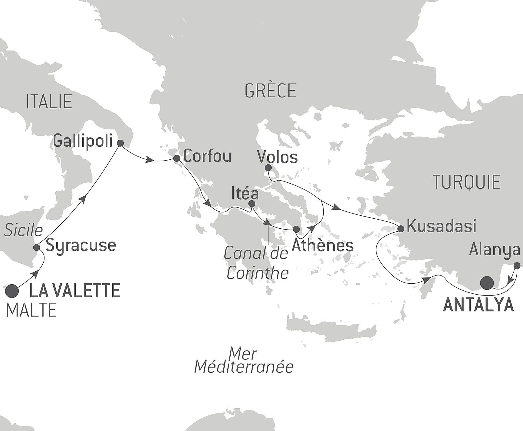 La Méditerranée : empreintes des grandes civilisations