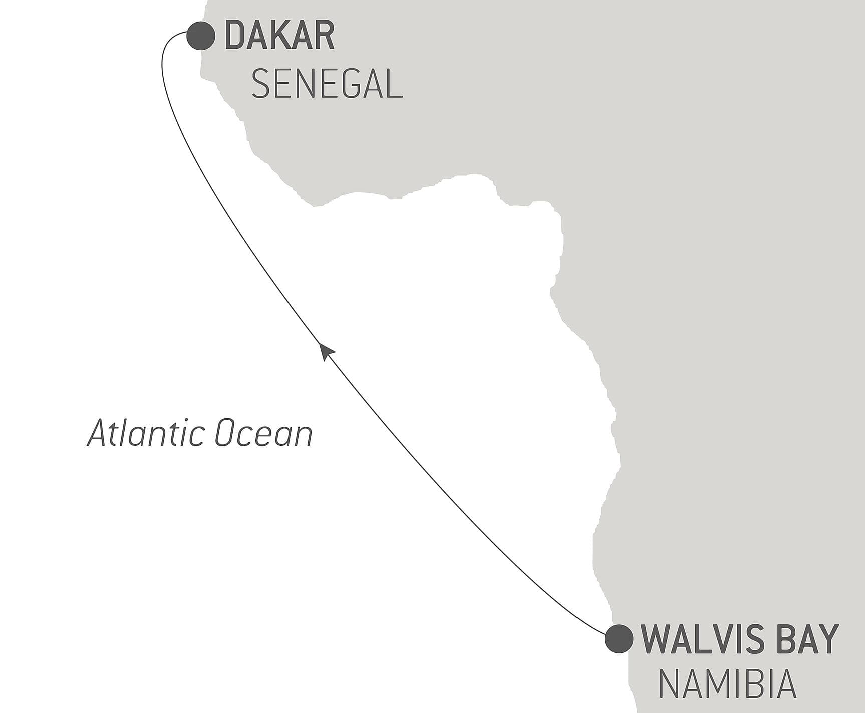 Voyage en Mer : Walvis Bay - Dakar