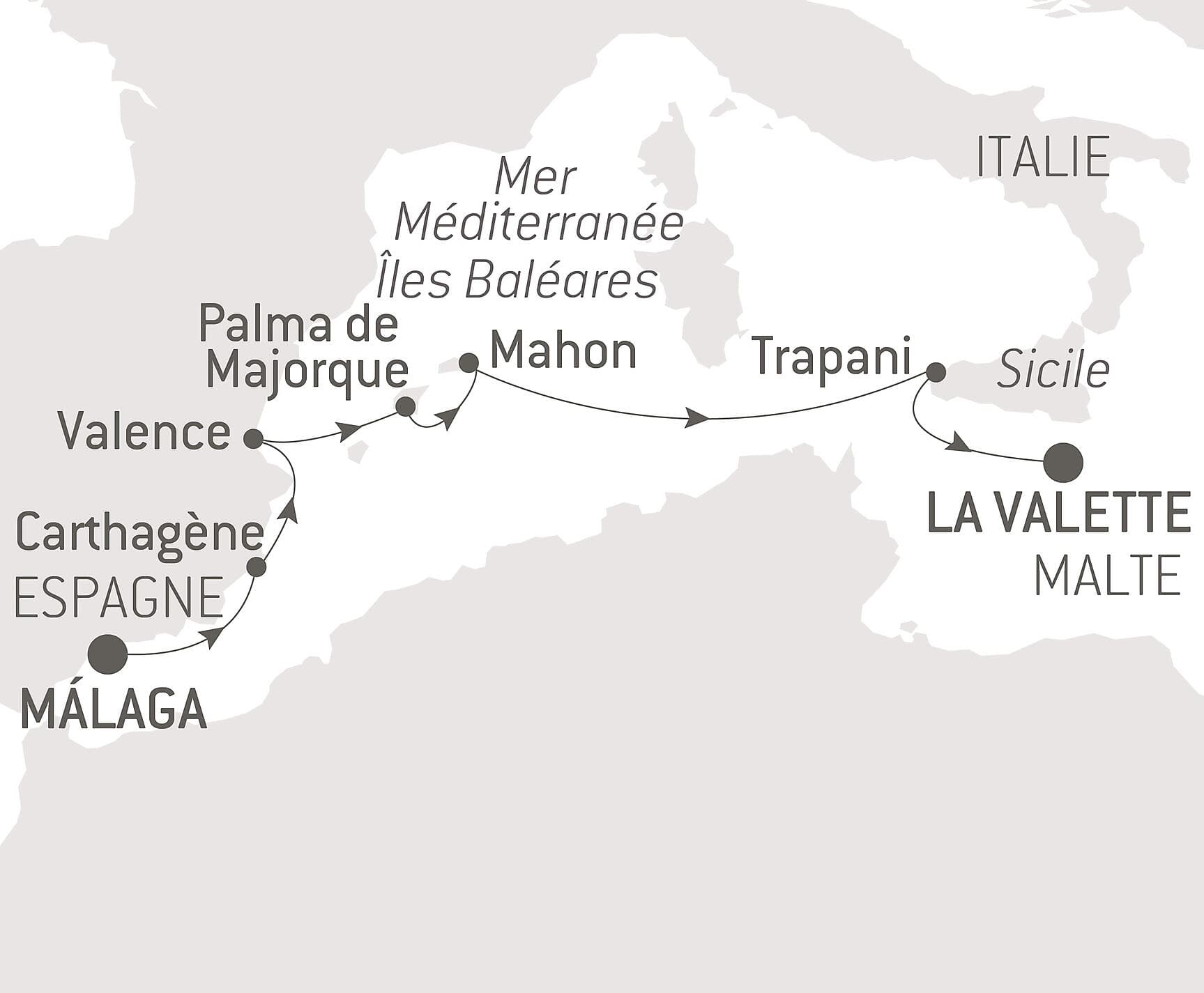 Rivages ibériques et Sicile