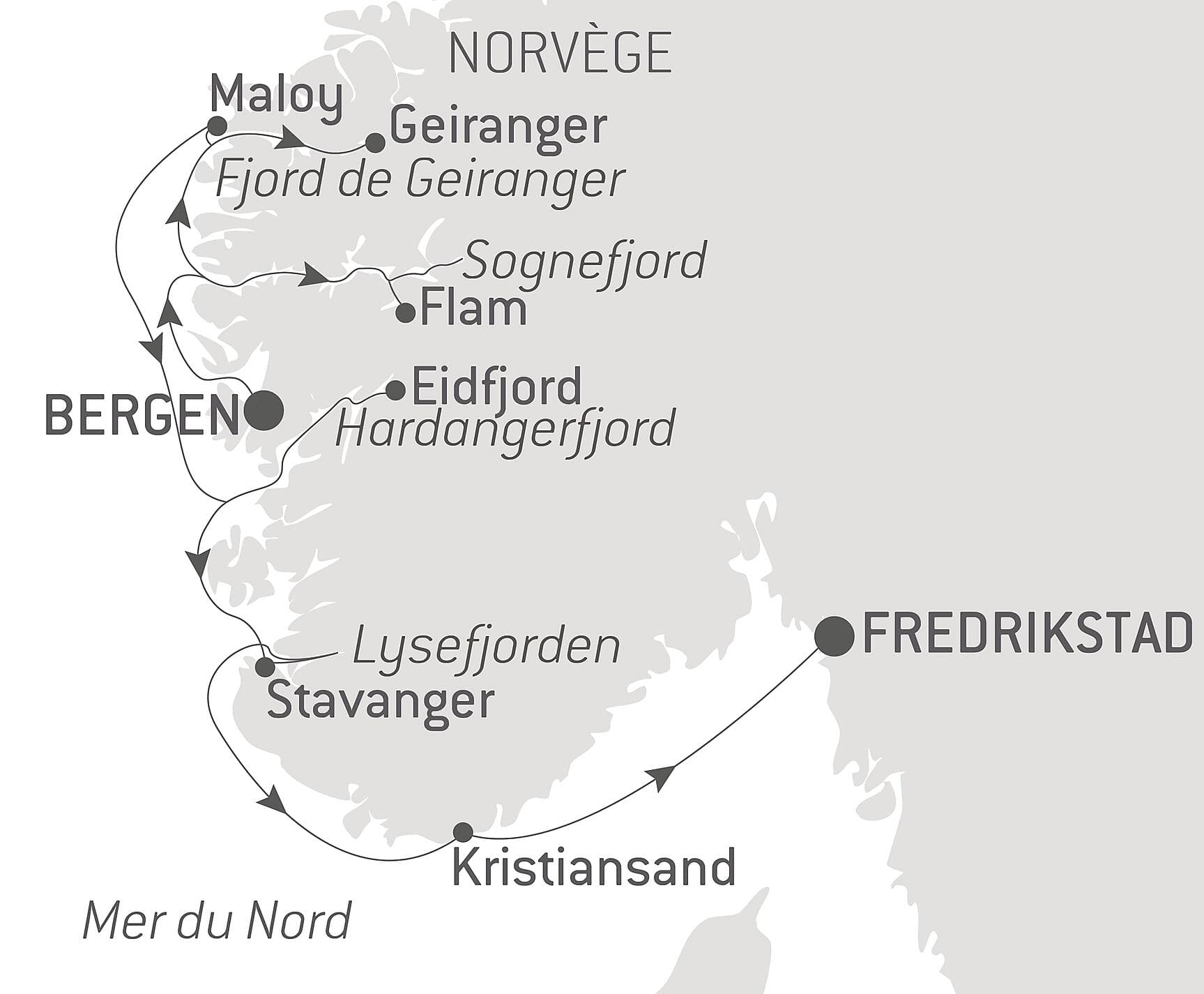 Légendaires fjords de Norvège