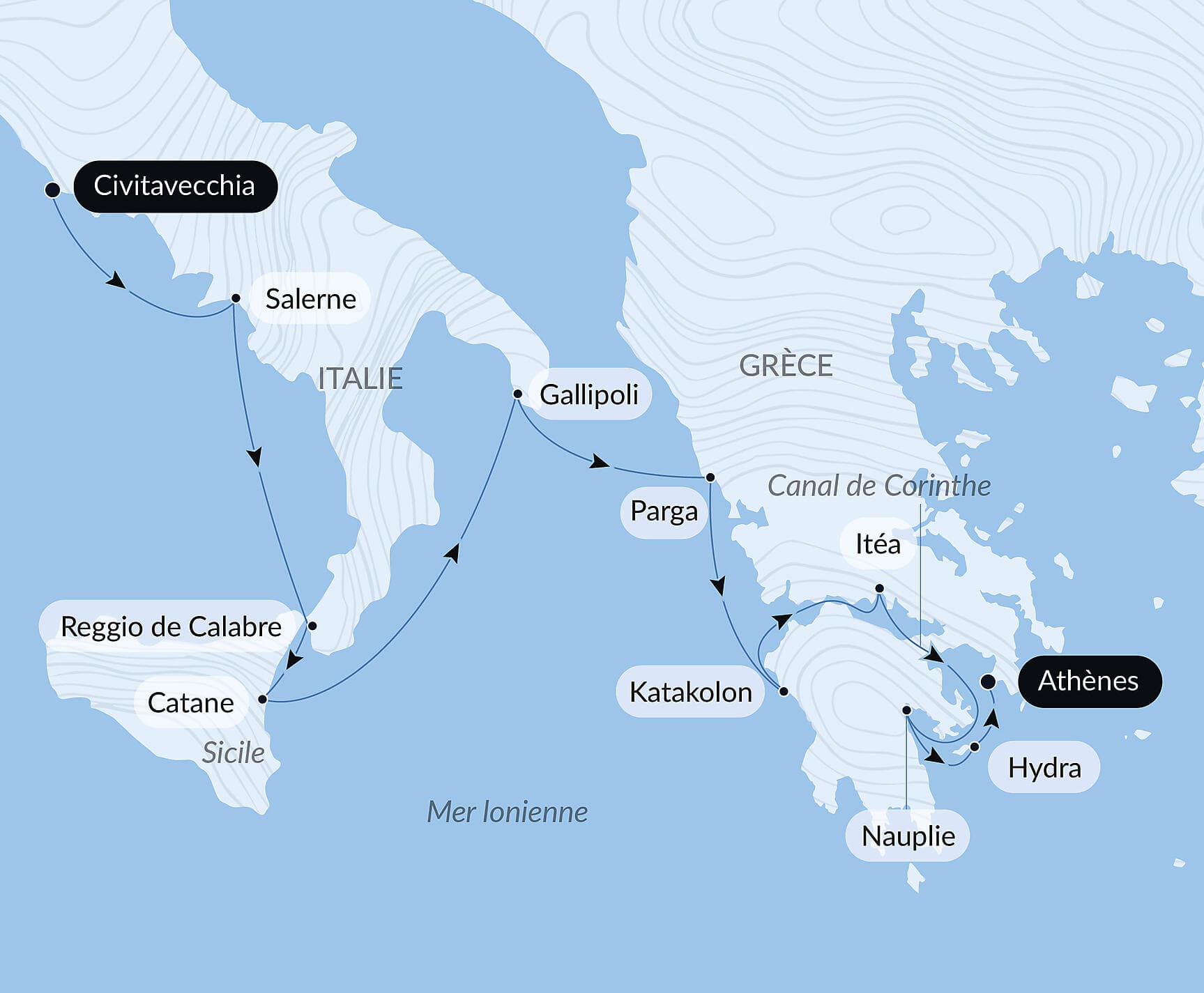 Civilisations antiques, de l’Italie à la Grèce