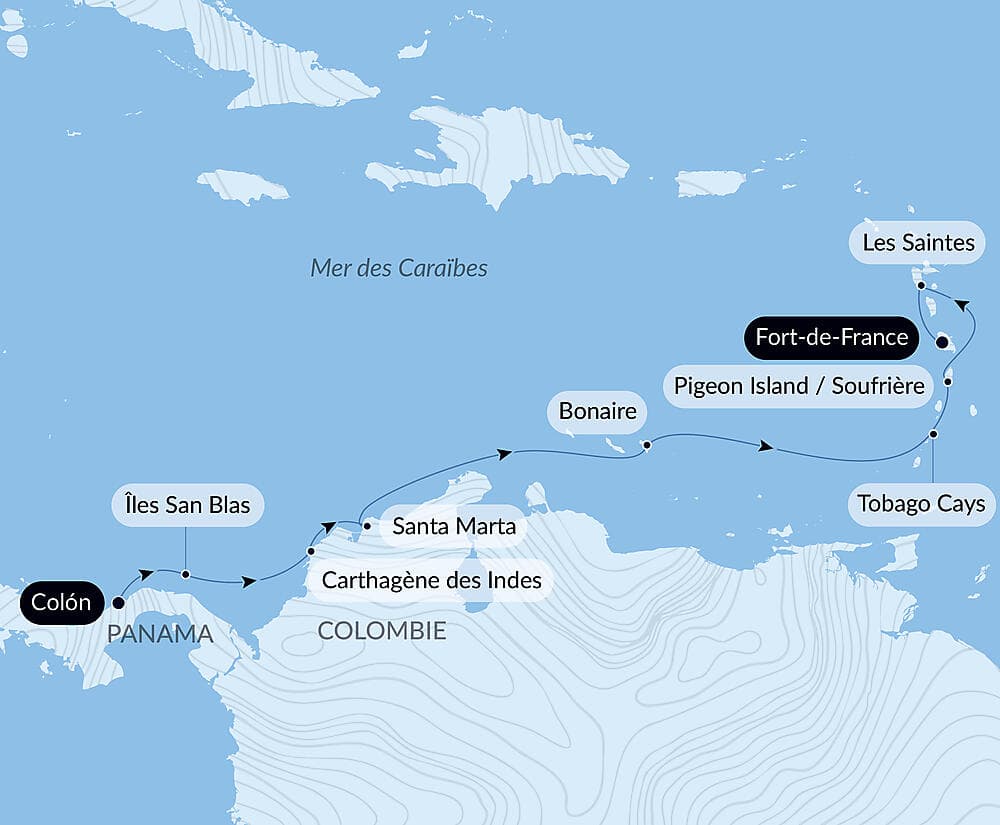 Panama, Colombie et les îles Caraïbes  null