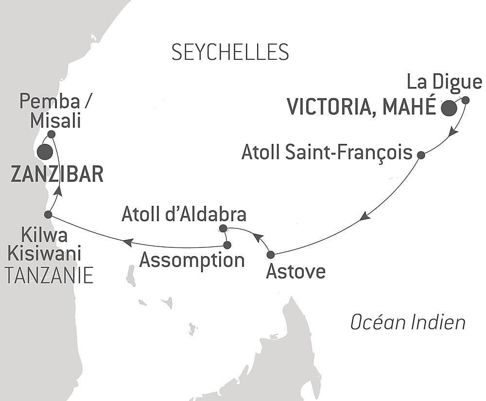 Zanzibar, Aldabra et trésors de l'océan Indien null
