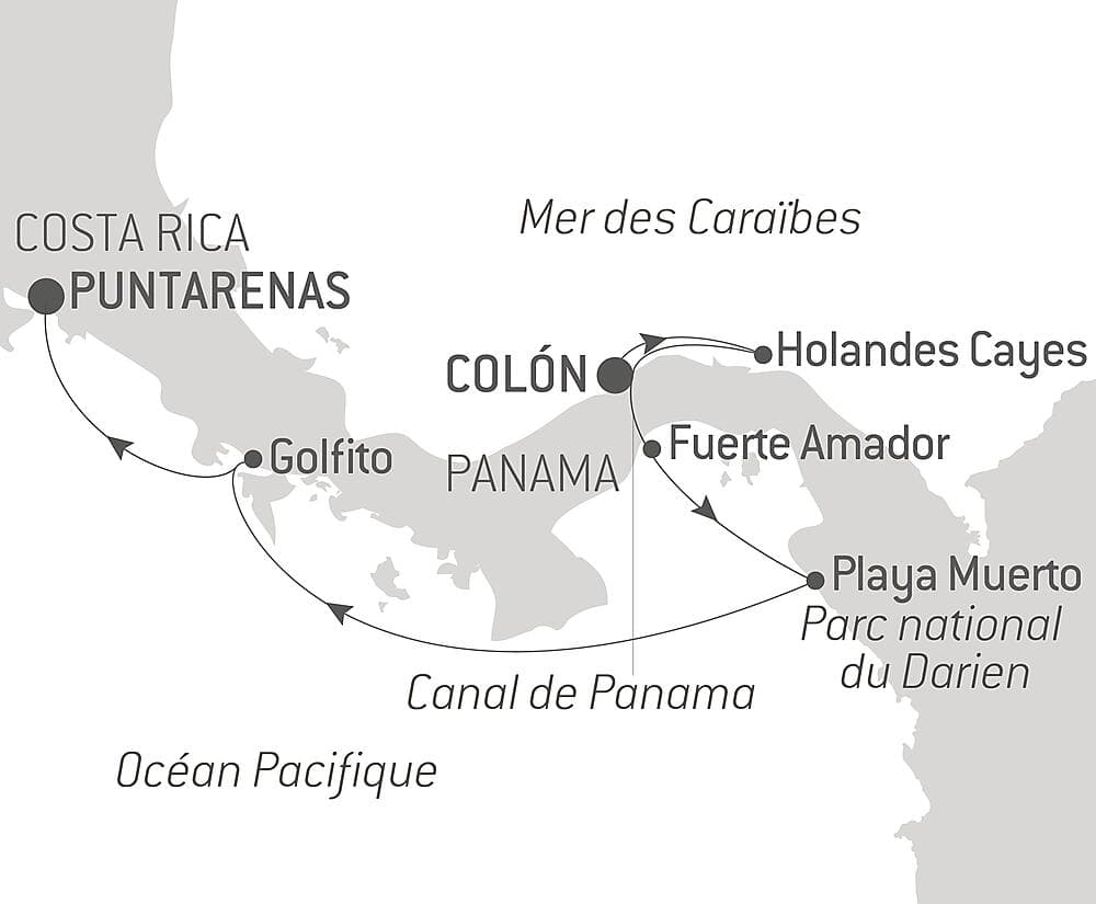 Canal de Panama et joyaux d'Amérique centrale null
