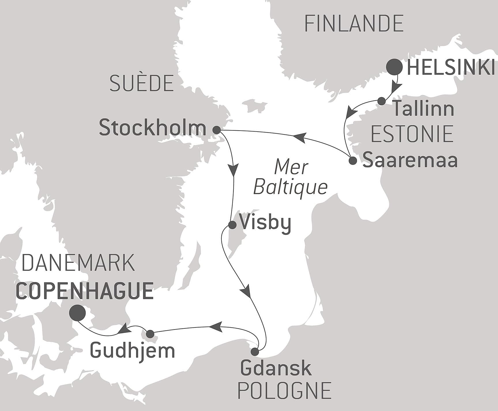 Capitales et villes emblématiques de la Baltique