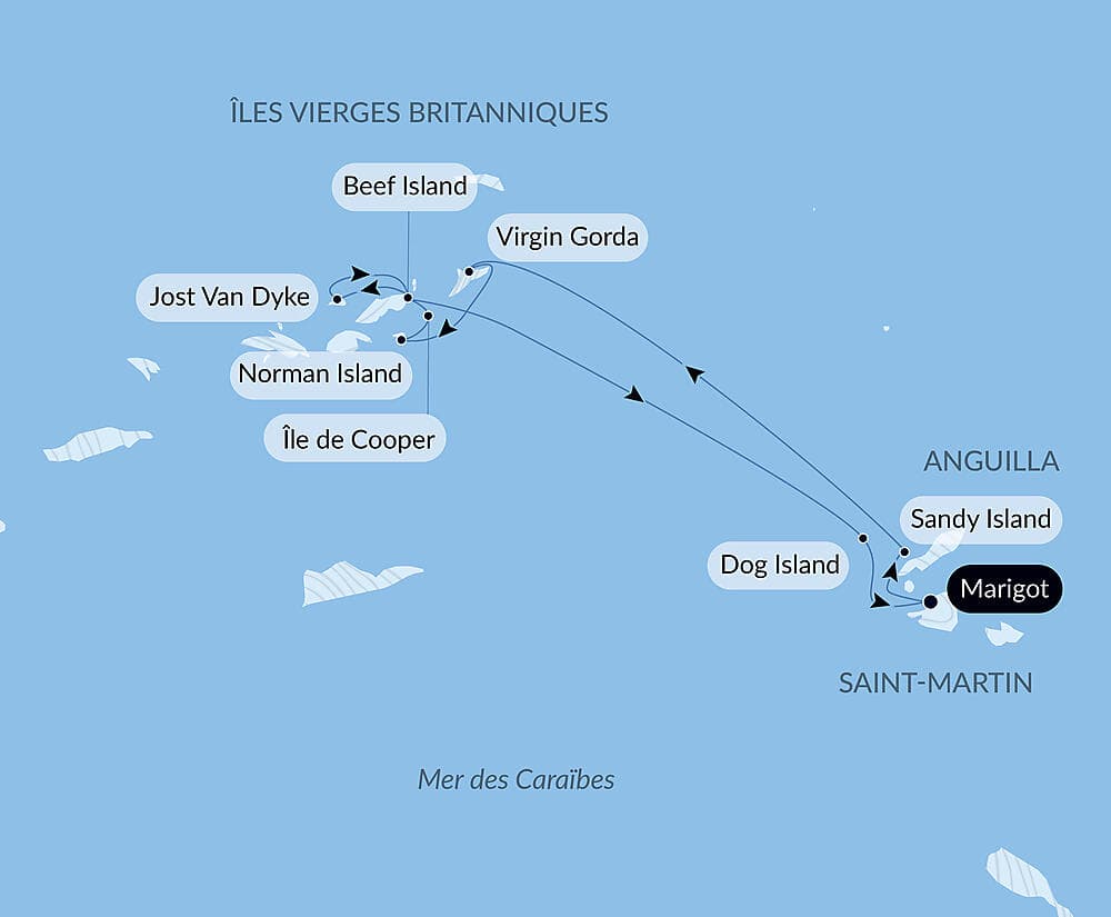 Rêverie sous voiles au cœur des petites Antilles null