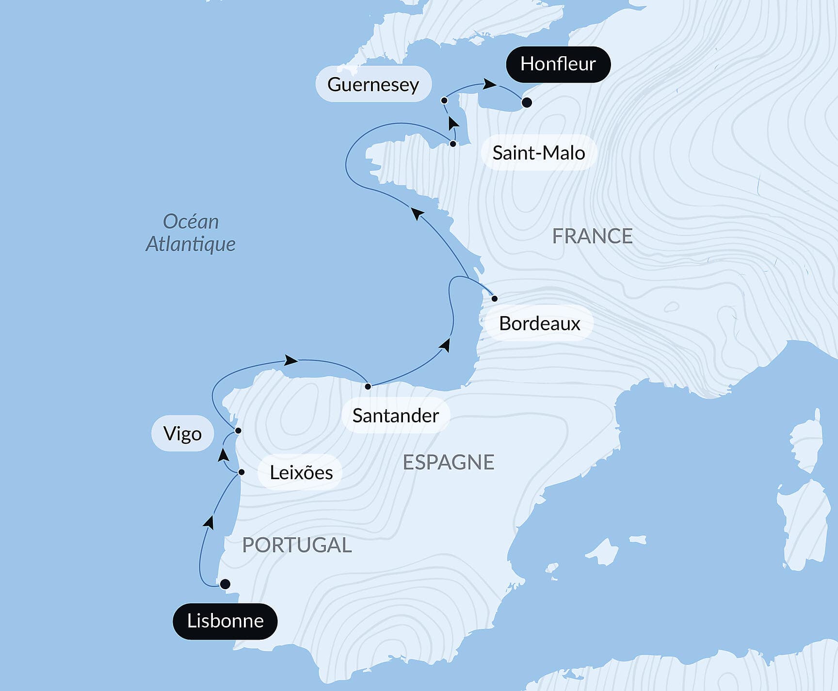 Péninsule ibérique et cités fortifiées d'Atlantique